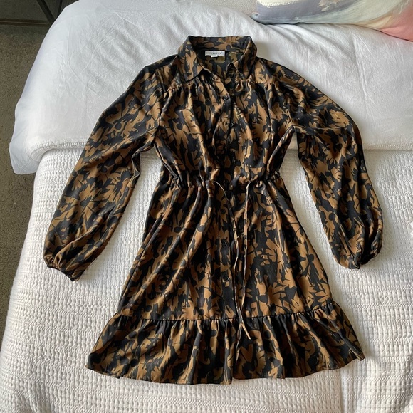 Topshop Dresses & Skirts - Topshop Dress in Black/Brown in (Size 2)